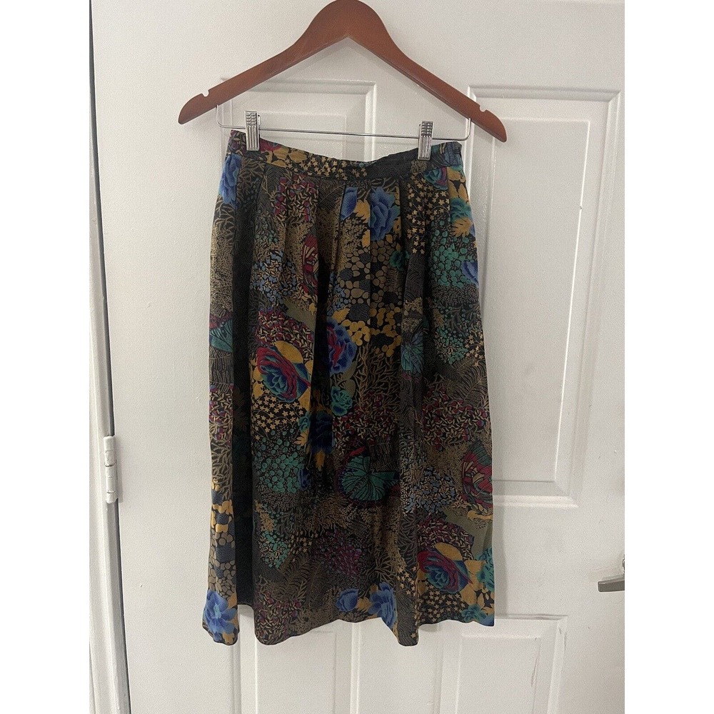 Vintage Avon Fashion Floral Midi Skirt Retro Feminine Spring Fashion Sz S/M